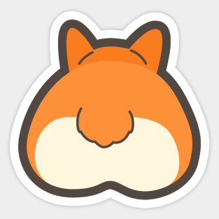 Corgi Butt Sticker